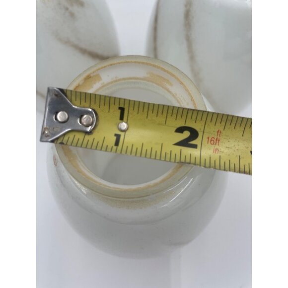 Vintage 1970s Glass Pendant Light Shade Brown Drizzle Swirls Westinghouse - Picture 3 of 6